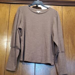 a.n.a Women's Tan Long Sleeve Top